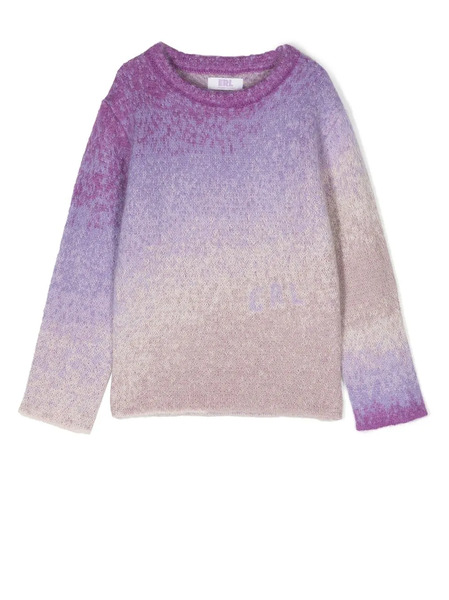  Erl Kids Ombré-effect Jumper - Purple 