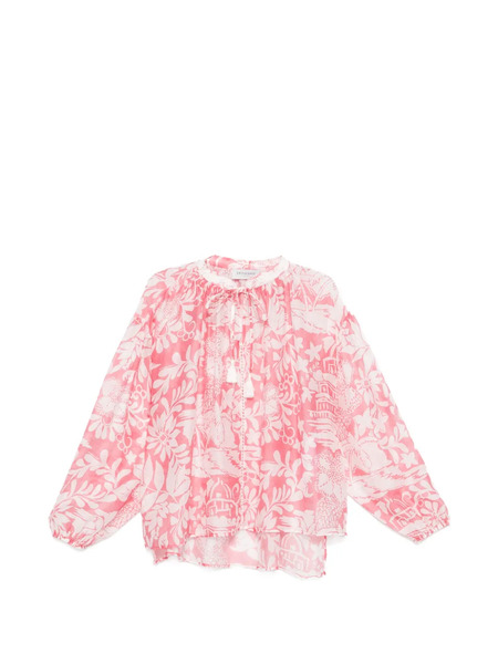  Ermanno Firenze Floral-print Blouse - Pink 