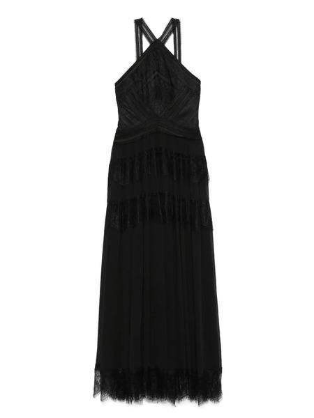  Ermanno Firenze Lace Maxi Dress - Black 