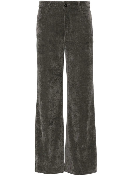  Ermanno Firenze Logo-patch Palazzo Pants - Grey 