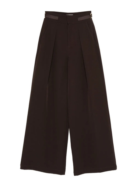  Ermanno Firenze Pleat-detail Trousers - Brown 