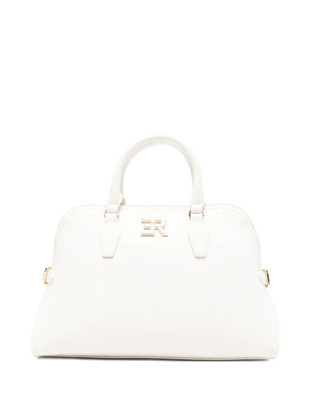  Ermanno Firenze Small Amy Logo Tote Bag - White 