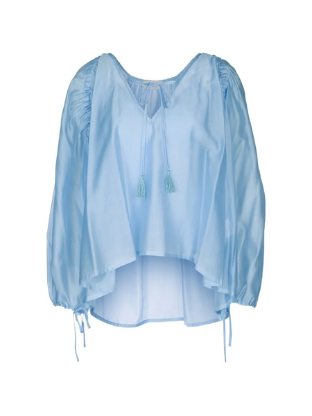  Ermanno Firenze Tassel-detail Blouse - Blue 