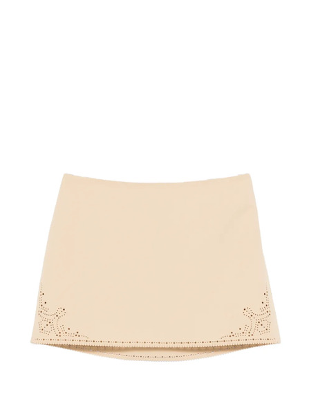  Ermanno Scervino A-line Mini Skirt - Neutrals 