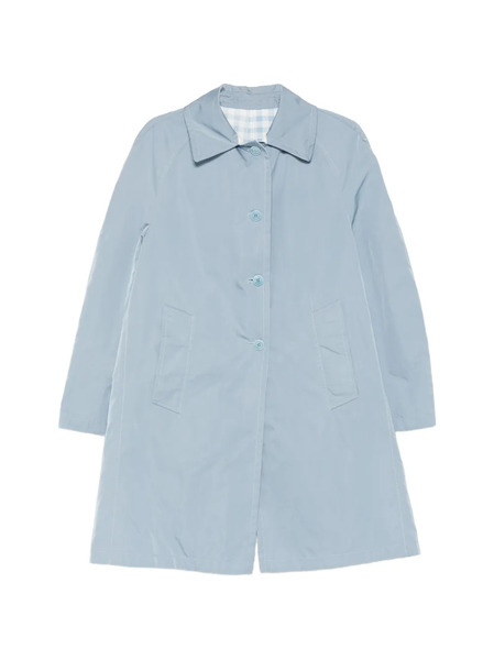  Ermanno Scervino Button-front Collared Single-breasted Coat - Blue 