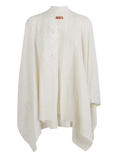  Ermanno Scervino Cashmere Oversized Jacket - White 