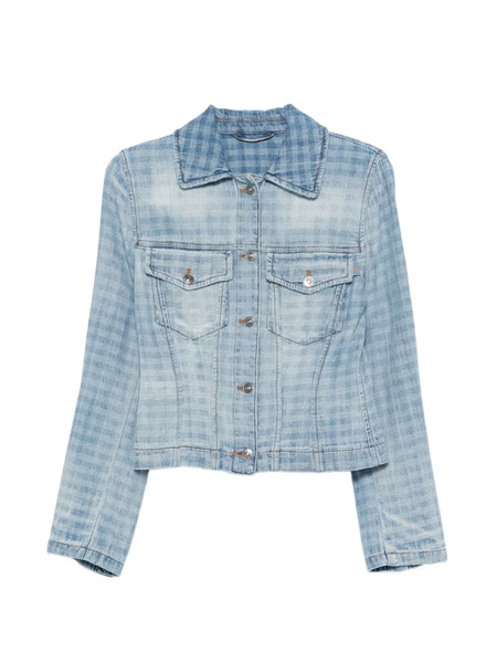  Ermanno Scervino Check Pocket Jacket - Blue 