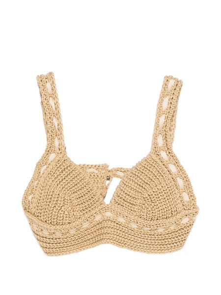 Ermanno Scervino Crochet Top - Neutrals 