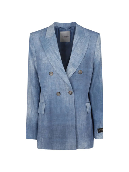  Ermanno Scervino Double-breasted Blazer - Blue 
