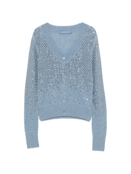 Ermanno Scervino Embellished Cardigan - Blue 