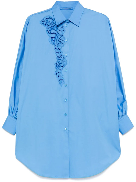  Ermanno Scervino Embroidered Shirt - Blue 