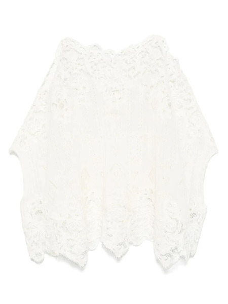  Ermanno Scervino Embroidered Top - White 