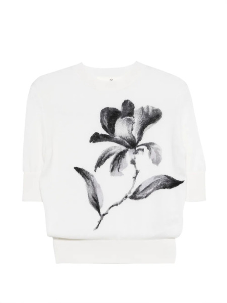  Ermanno Scervino Floral T-shirt - White 