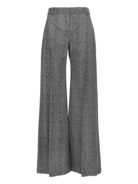  Ermanno Scervino Herringbone Flared Trousers - Grey 