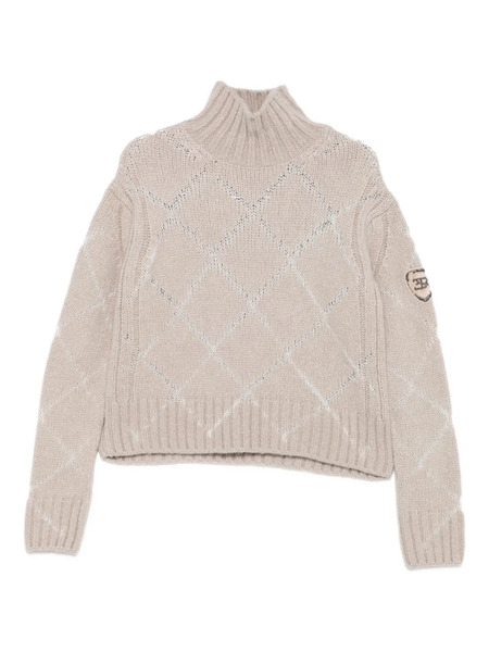  Ermanno Scervino High-neck Sweater - Grey 