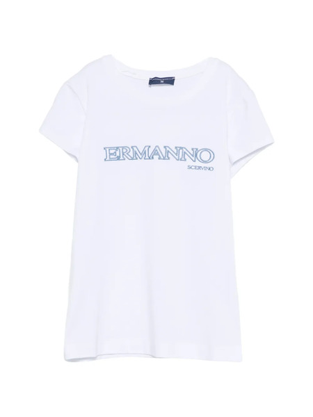  Ermanno Scervino Junior Embroidered T-shirt - White 