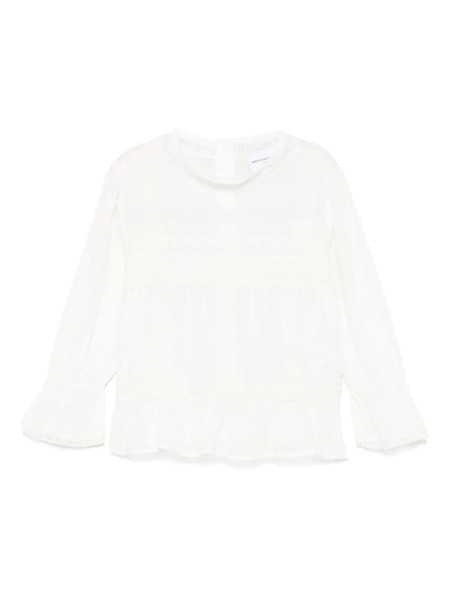  Ermanno Scervino Junior Embroidery Blouse - White 