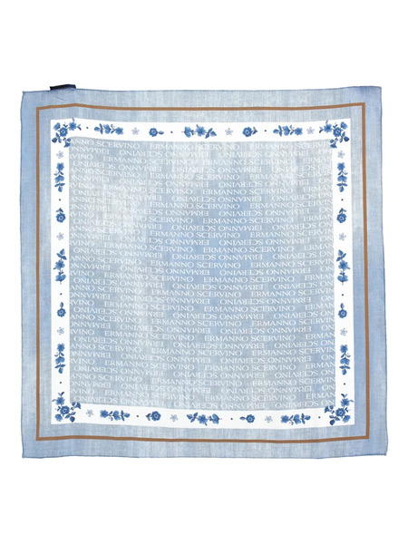  Ermanno Scervino Junior Floral-print Scarf - Blue 