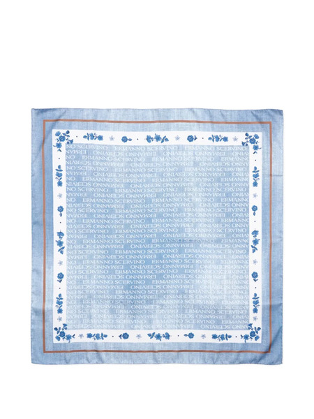  Ermanno Scervino Junior Floral Scarf - Blue 