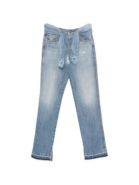  Ermanno Scervino Lace-belted Jeans - Blue 