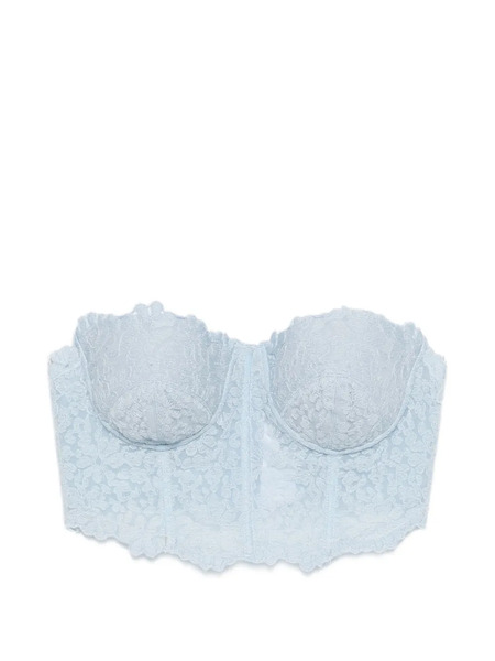  Ermanno Scervino Lace Spaghetti-strap Top - Blue 