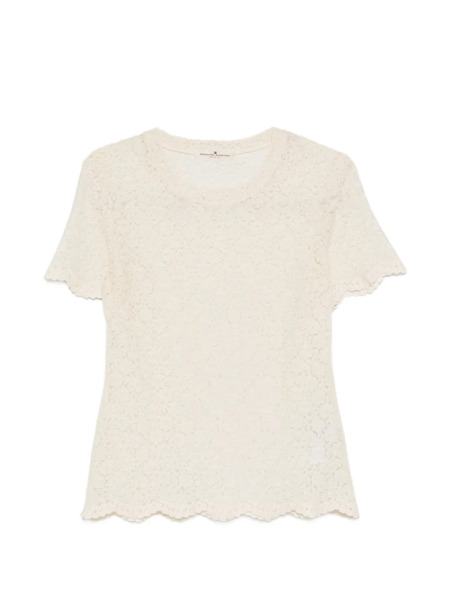  Ermanno Scervino Lace T-shirt - Neutrals 