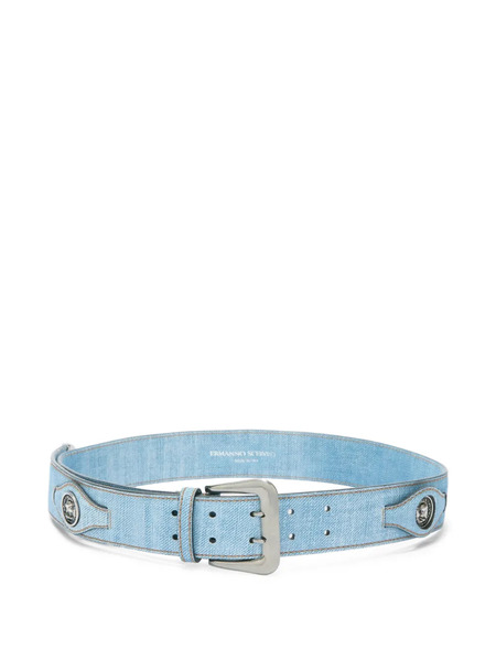  Ermanno Scervino Medallion Buckle Belt - Blue 