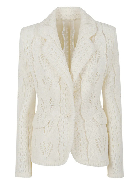  Ermanno Scervino Open-work Jacket - White 