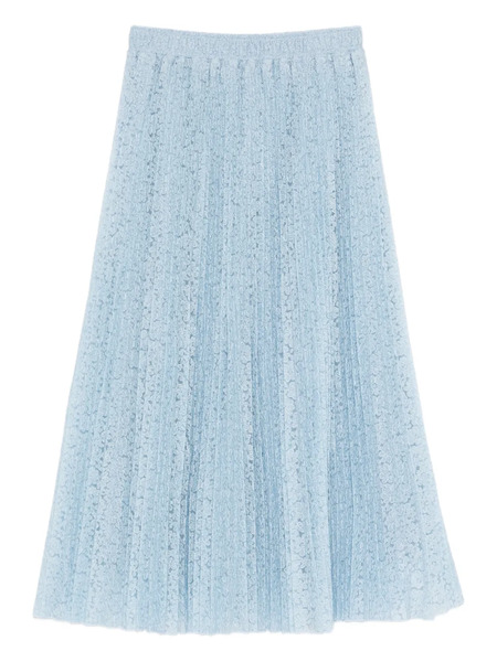  Ermanno Scervino Pleated Midi Skirt - Blue 