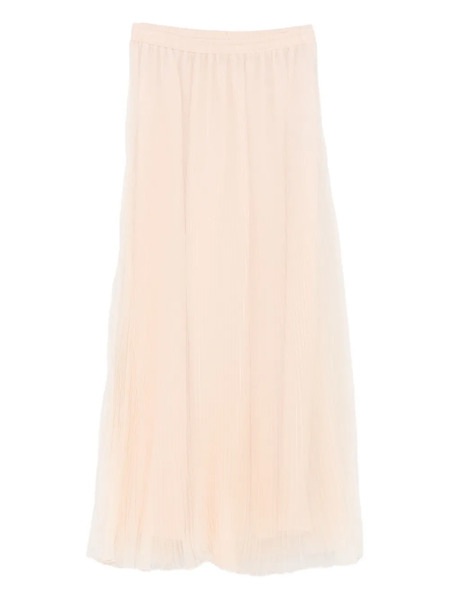  Ermanno Scervino Pleated Midi Skirt - Pink 