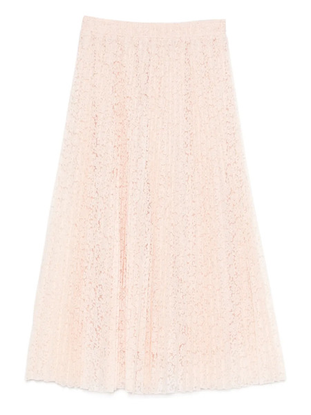  Ermanno Scervino Pleated Midi Skirt - Pink 