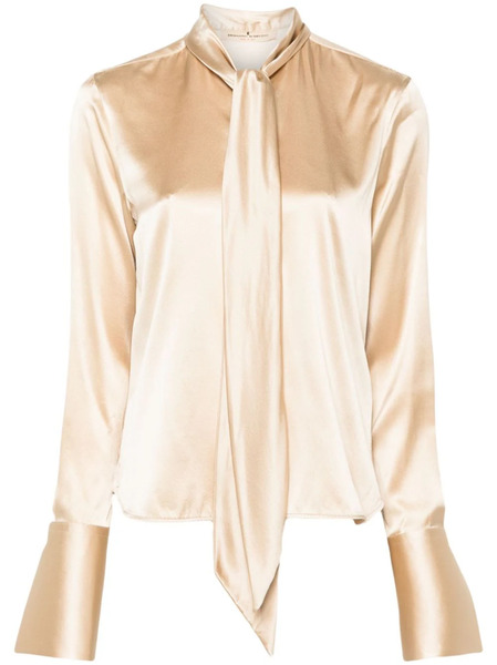  Ermanno Scervino Pussy-bow Collar Shirt - Neutrals 