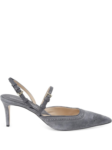  Ermanno Scervino Slingback Leather Pumps - Grey 