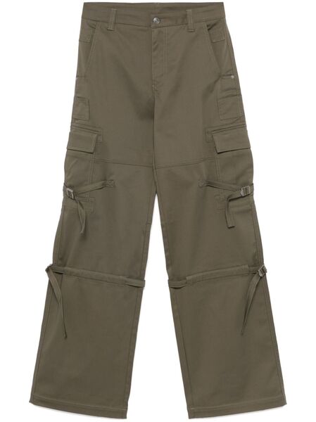  Ermanno Scervino Strap-detail Cargo Pants - Green 