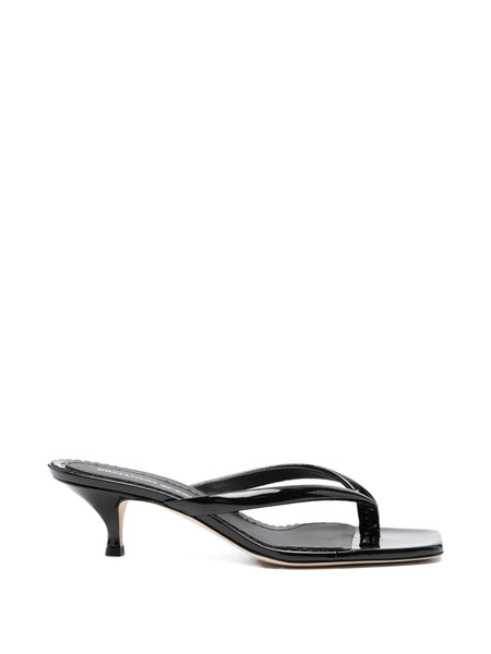  Ermanno Scervino Thong Strap Sandals - Black 