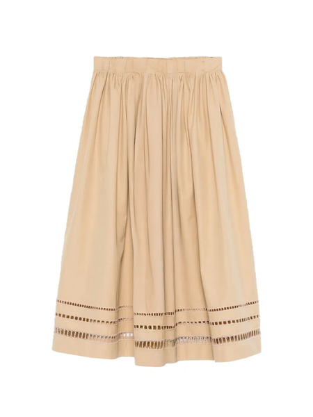  Ermanno Scervino Tie-waist Midi Skirt - Neutrals 