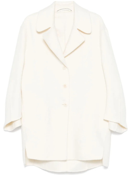  Ermanno Scervino Wool Coat - White 