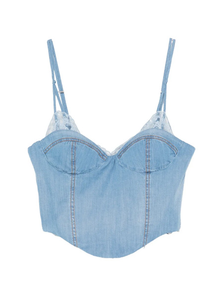  Ermanno Scervino Zipped Top - Blue 