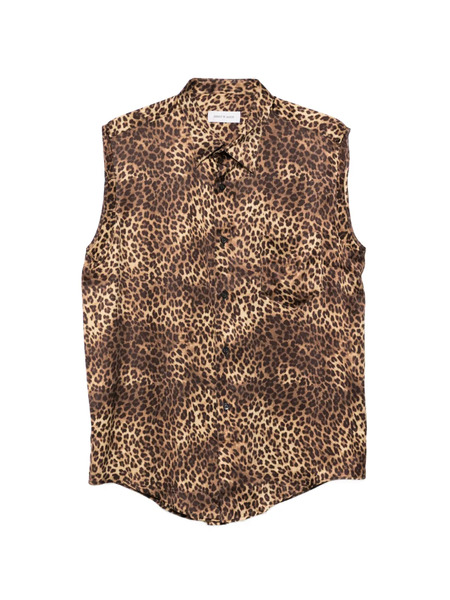  Ernest W. Baker Leopard-print Pocket Shirt - Brown 