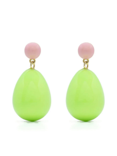  Eshvi Drop-design Earrings - Green 
