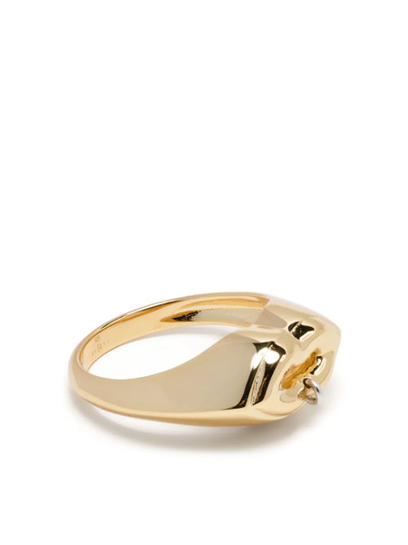  Eshvi Piercing Lip Ring - Gold 