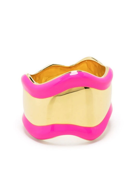  Eshvi Two-tone Wave Ring - Gold 