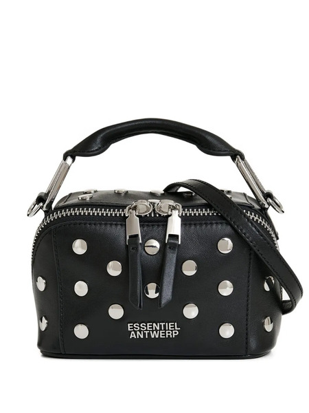  Essentiel Antwerp Bobb Leather Shoulder Bag - Black 