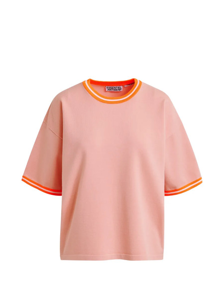  Essentiel Antwerp Contrast-trim T-shirt - Orange 