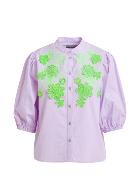  Essentiel Antwerp Embroidered Shirt - Purple 