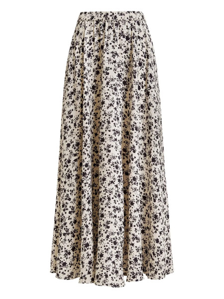  Essentiel Antwerp Floral-pattern Maxi Skirt - Black 