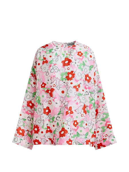  Essentiel Antwerp Floral-print Blouse - Neutrals 