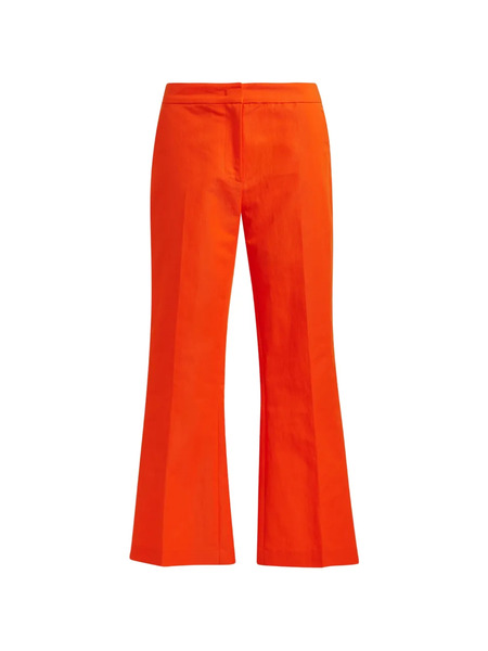  Essentiel Antwerp Hook-fastening Flared Trousers - Orange 