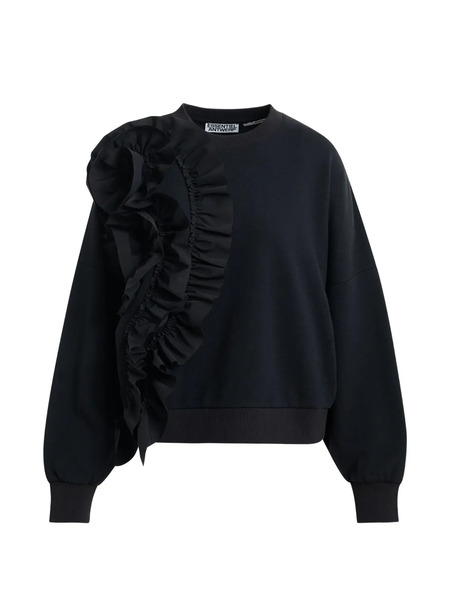  Essentiel Antwerp Jigantum Ruffled Sweatshirt - Black 