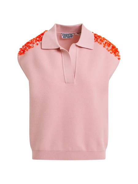  Essentiel Antwerp Joline Sequin-embellished Top - Pink 